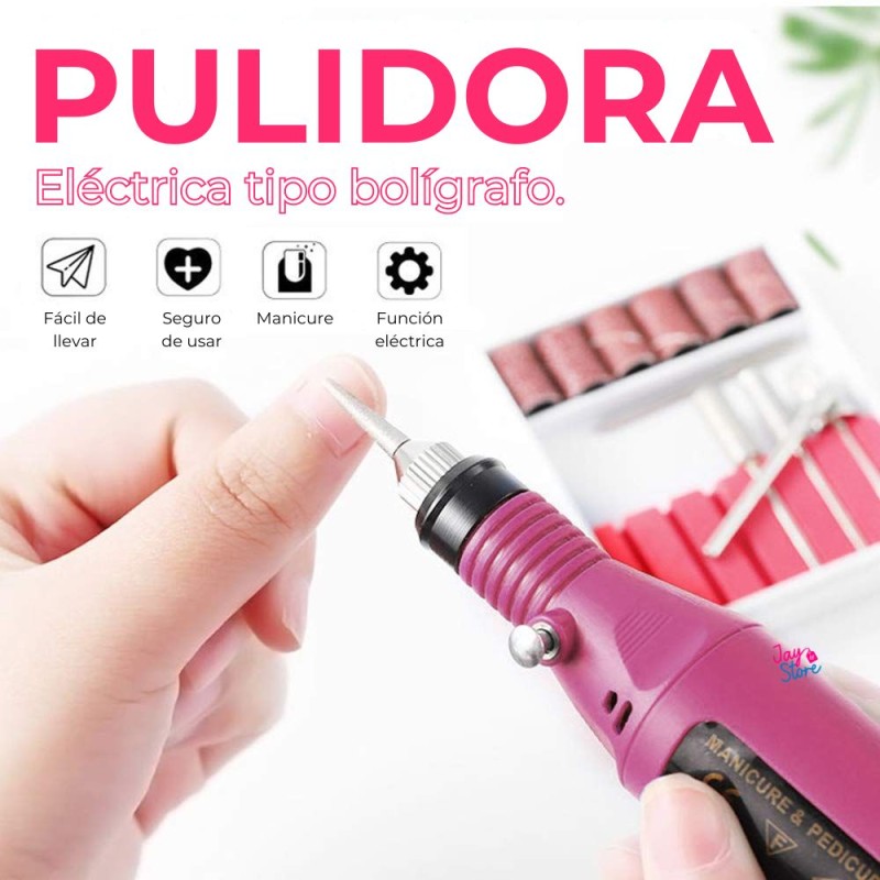 Pulidora Eléctrica para Manicure – ¡Envío Gratis y Pago Contra Entrega!