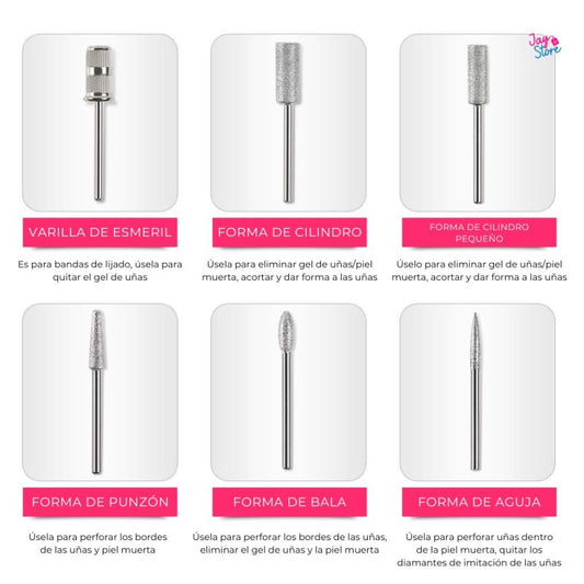 Pulidora Eléctrica para Manicure – ¡Envío Gratis y Pago Contra Entrega!