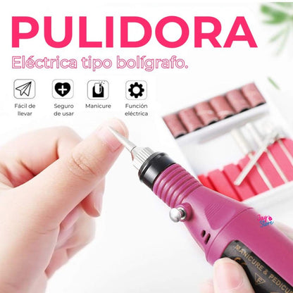 Pulidora Eléctrica para Manicure – ¡Envío Gratis y Pago Contra Entrega!